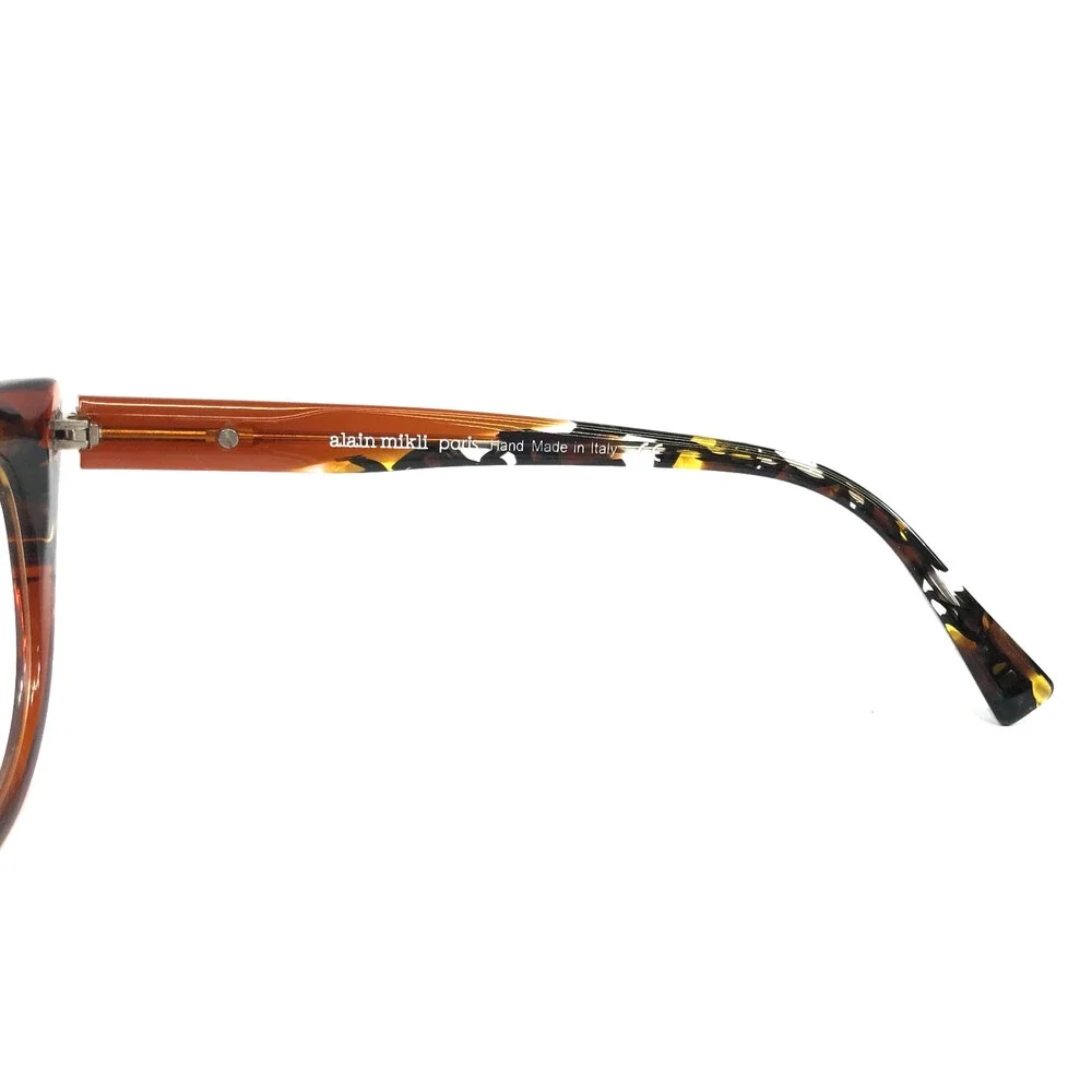 Alain Mikli Eyeglasses Frames Coralti A03142 006 Brown Yellow Mosaic 52-15-145